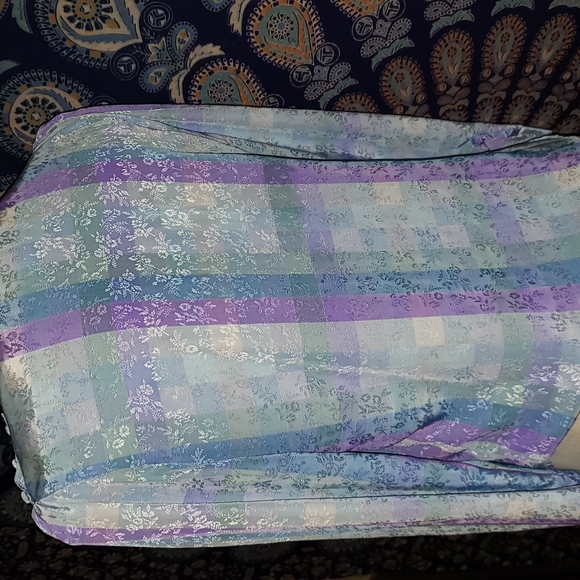 80's blouse with tags, size 12 kaki Roberts - Picture 4 of 7